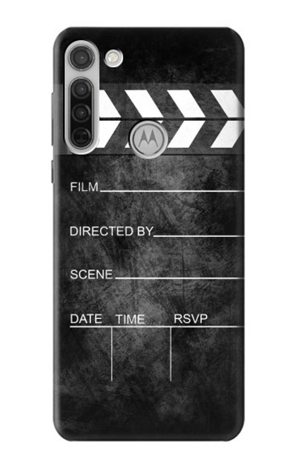 W2919 Vintage Director Clapboard Hard Case and Leather Flip Case For Motorola Moto G8