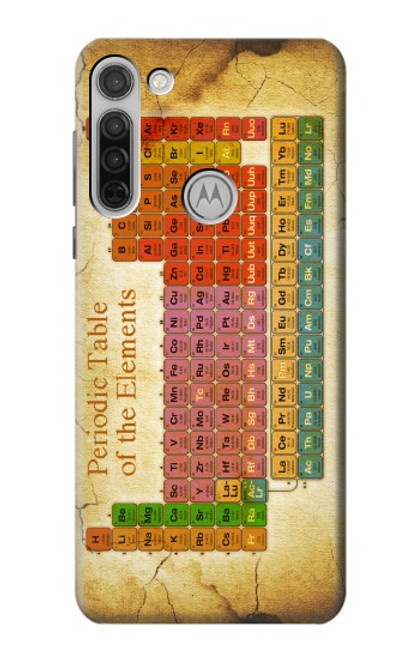 W2934 Vintage Periodic Table of Elements Hard Case and Leather Flip Case For Motorola Moto G8