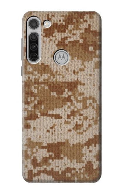 W2939 Desert Digital Camo Camouflage Hard Case and Leather Flip Case For Motorola Moto G8