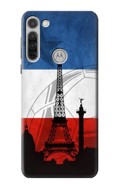 W2980 France Football Soccer Hard Case and Leather Flip Case For Motorola Moto G8