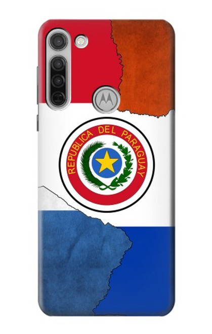 W3017 Paraguay Flag Hard Case and Leather Flip Case For Motorola Moto G8