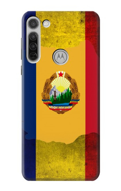 W3021 Romania Flag Hard Case and Leather Flip Case For Motorola Moto G8