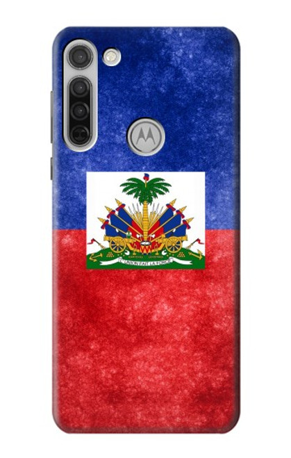 W3022 Haiti Flag Hard Case and Leather Flip Case For Motorola Moto G8