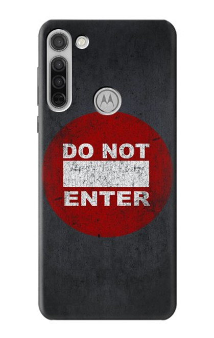 W3683 Do Not Enter Hard Case and Leather Flip Case For Motorola Moto G8