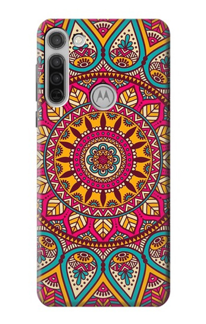 W3694 Hippie Art Pattern Hard Case and Leather Flip Case For Motorola Moto G8