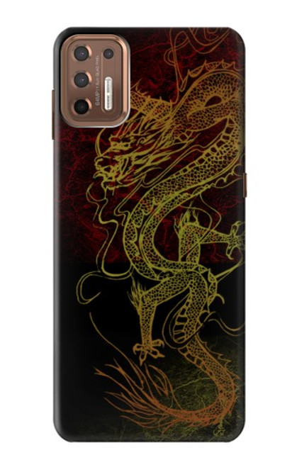 W0354 Chinese Dragon Hard Case and Leather Flip Case For Motorola Moto G9 Plus