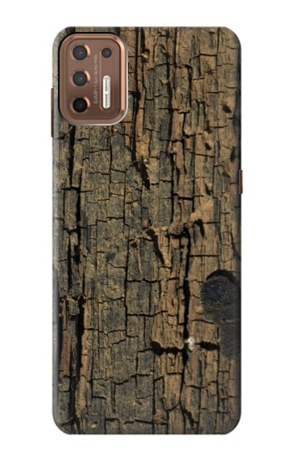 W0598 Wood Graphic Printed Hard Case and Leather Flip Case For Motorola Moto G9 Plus