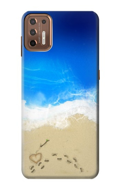 W0912 Relax Beach Hard Case and Leather Flip Case For Motorola Moto G9 Plus