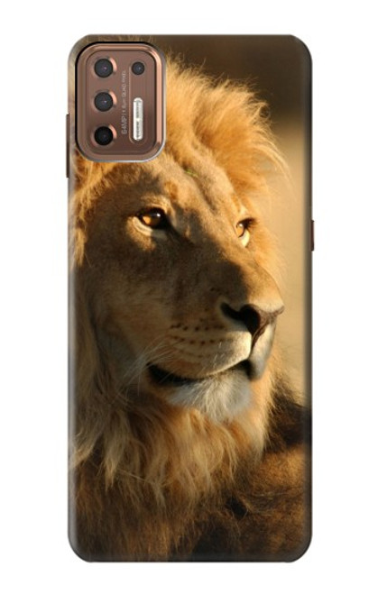 W1046 Lion King of Forest Hard Case and Leather Flip Case For Motorola Moto G9 Plus