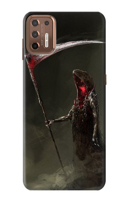 W1319 Grim Reaper Death Scythe Hard Case and Leather Flip Case For Motorola Moto G9 Plus