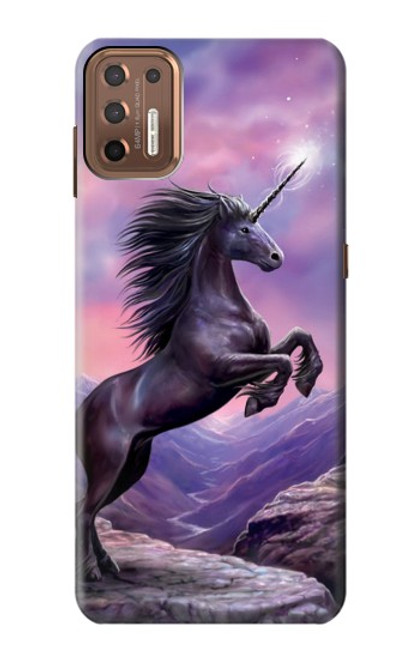 W1461 Unicorn Fantasy Horse Hard Case and Leather Flip Case For Motorola Moto G9 Plus