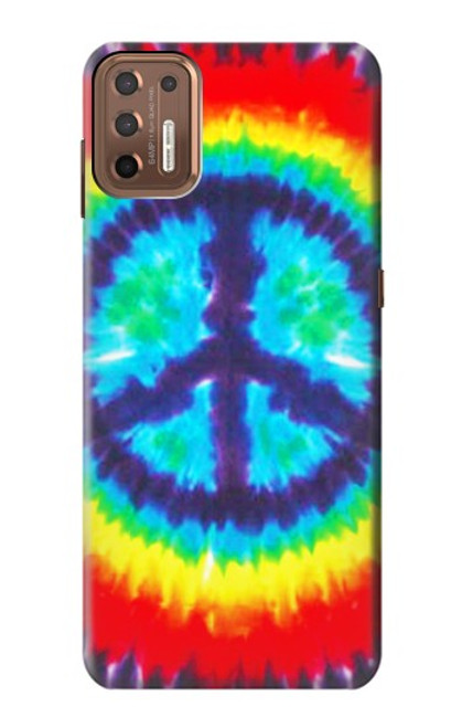 W1870 Tie Dye Peace Hard Case and Leather Flip Case For Motorola Moto G9 Plus