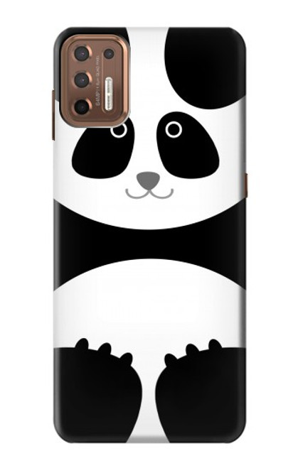 W2085 Panda Minimalist Hard Case and Leather Flip Case For Motorola Moto G9 Plus