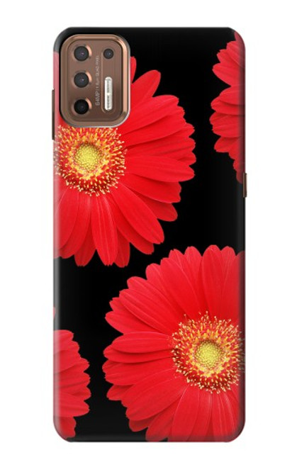 W2478 Red Daisy flower Hard Case and Leather Flip Case For Motorola Moto G9 Plus