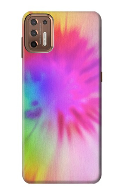 W2488 Tie Dye Color Hard Case and Leather Flip Case For Motorola Moto G9 Plus