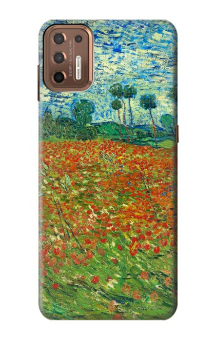 W2681 Field Of Poppies Vincent Van Gogh Hard Case and Leather Flip Case For Motorola Moto G9 Plus