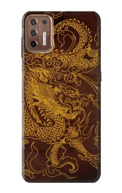 W2911 Chinese Dragon Hard Case and Leather Flip Case For Motorola Moto G9 Plus