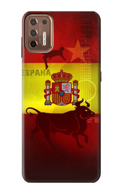 W2984 Spain Football Soccer Hard Case and Leather Flip Case For Motorola Moto G9 Plus