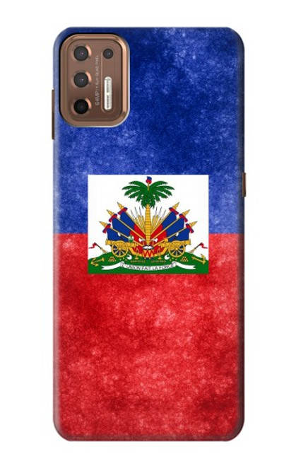 W3022 Haiti Flag Hard Case and Leather Flip Case For Motorola Moto G9 Plus