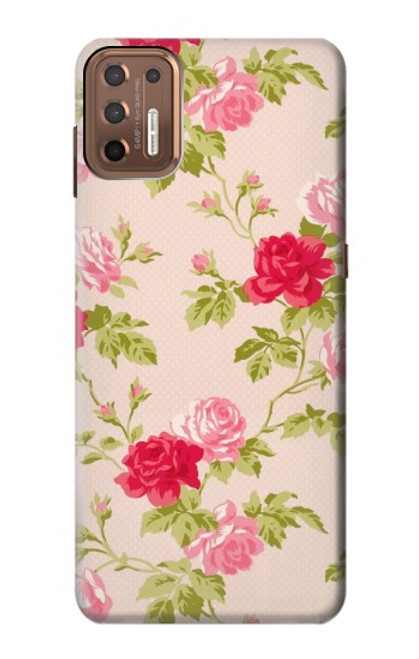 W3037 Pretty Rose Cottage Flora Hard Case and Leather Flip Case For Motorola Moto G9 Plus