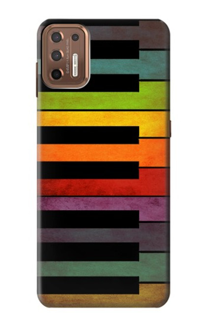 W3451 Colorful Piano Hard Case and Leather Flip Case For Motorola Moto G9 Plus