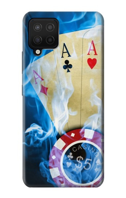 W0348 Casino Hard Case and Leather Flip Case For Samsung Galaxy A42 5G