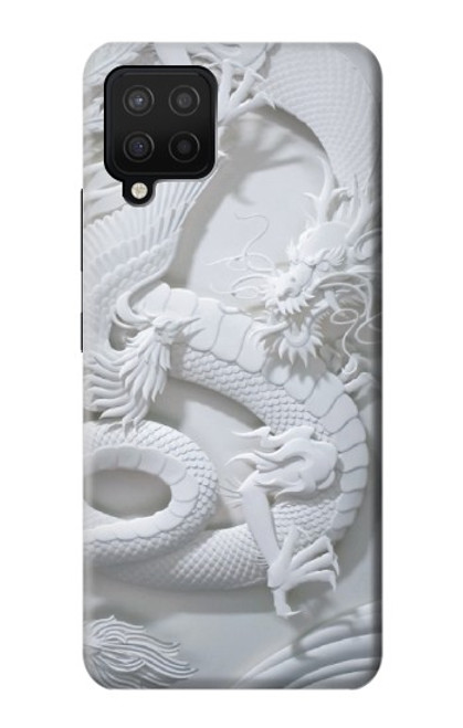 W0386 Dragon Carving Hard Case and Leather Flip Case For Samsung Galaxy A42 5G