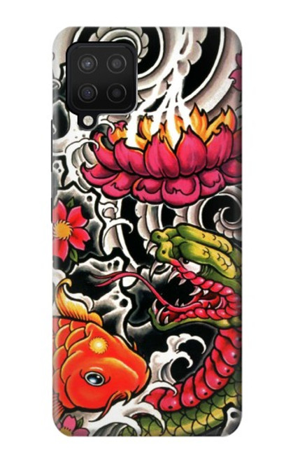 W0605 Yakuza Tattoo Hard Case and Leather Flip Case For Samsung Galaxy A42 5G