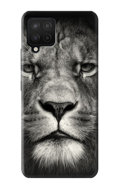 W1352 Lion Face Hard Case and Leather Flip Case For Samsung Galaxy A42 5G