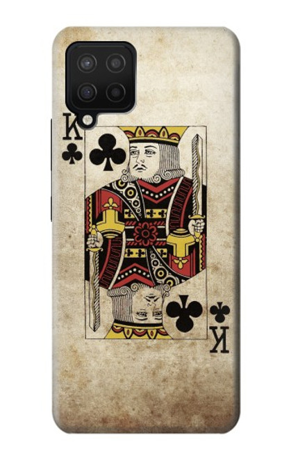 W2528 Poker King Card Hard Case and Leather Flip Case For Samsung Galaxy A42 5G