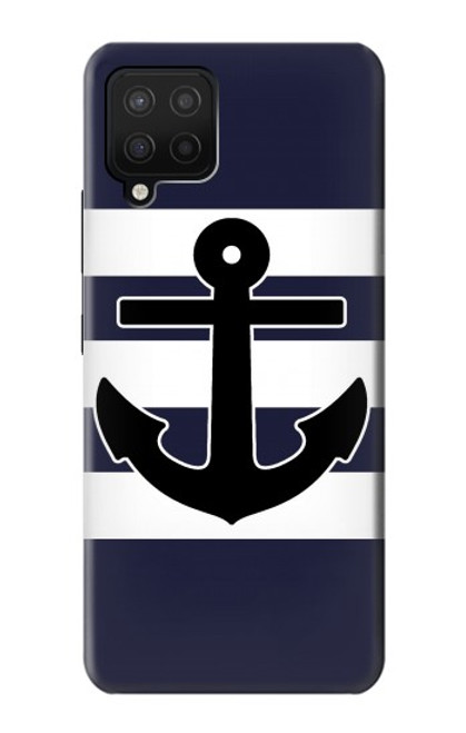 W2758 Anchor Navy Hard Case and Leather Flip Case For Samsung Galaxy A42 5G