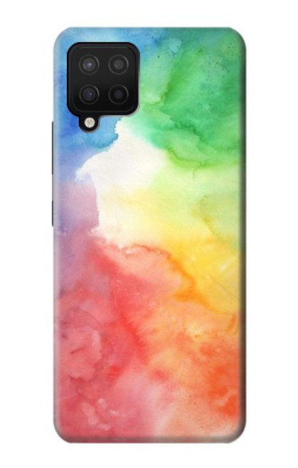 W2945 Colorful Watercolor Hard Case and Leather Flip Case For Samsung Galaxy A42 5G