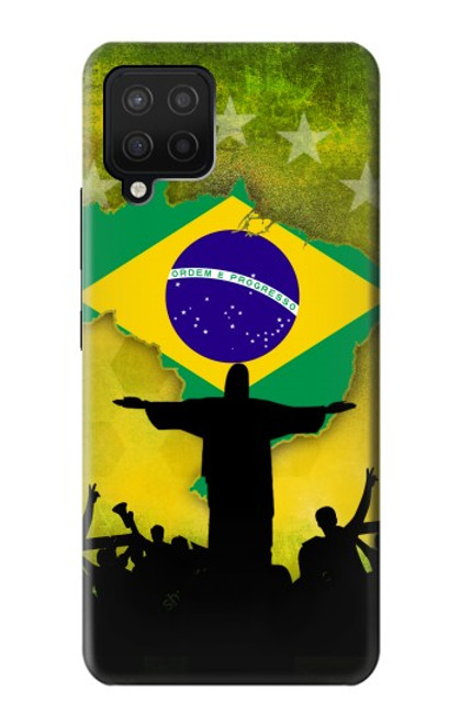 W2981 Brazil Football Soccer Hard Case and Leather Flip Case For Samsung Galaxy A42 5G