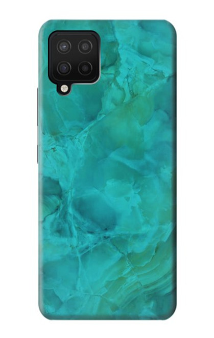 W3147 Aqua Marble Stone Hard Case and Leather Flip Case For Samsung Galaxy A42 5G