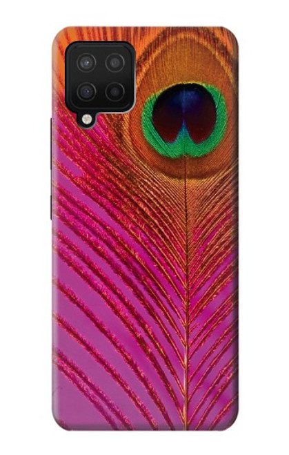 W3201 Pink Peacock Feather Hard Case and Leather Flip Case For Samsung Galaxy A42 5G