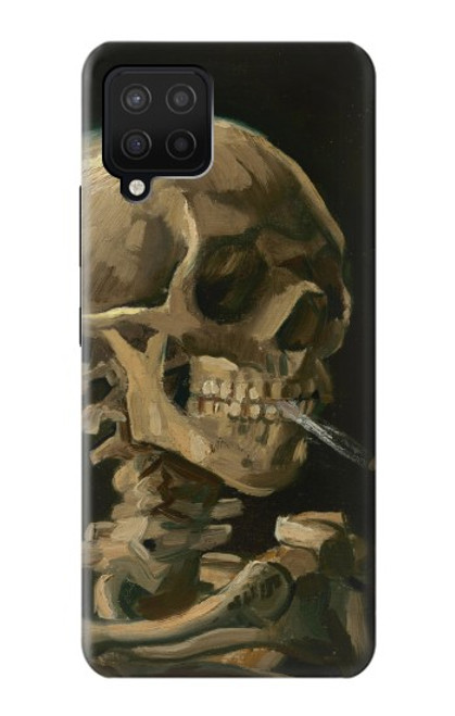 W3358 Vincent Van Gogh Skeleton Cigarette Hard Case and Leather Flip Case For Samsung Galaxy A42 5G