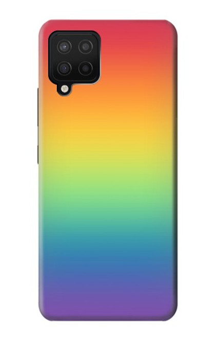 W3698 LGBT Gradient Pride Flag Hard Case and Leather Flip Case For Samsung Galaxy A42 5G