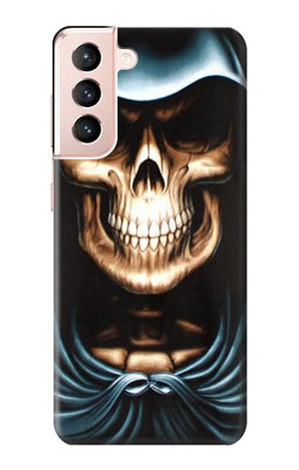 W0225 Skull Grim Reaper Hard Case and Leather Flip Case For Samsung Galaxy S21 5G