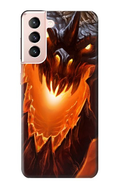 W0414 Fire Dragon Hard Case and Leather Flip Case For Samsung Galaxy S21 5G