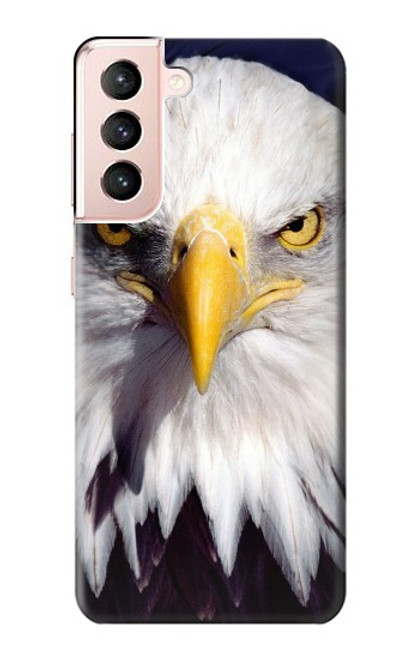 W0854 Eagle American Hard Case and Leather Flip Case For Samsung Galaxy S21 5G