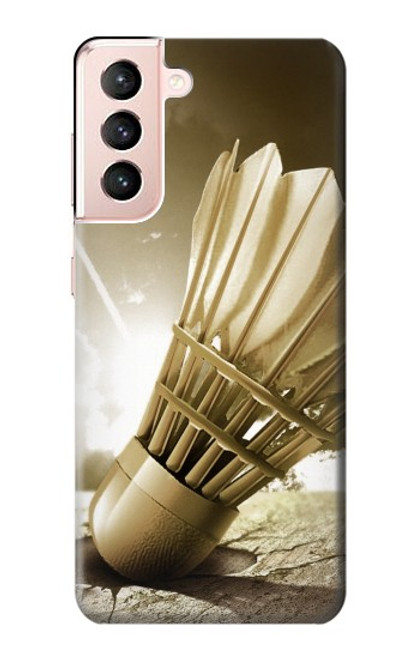 W0979 Badminton Sport Art Hard Case and Leather Flip Case For Samsung Galaxy S21 5G