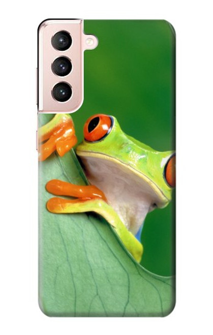 W1047 Little Frog Hard Case and Leather Flip Case For Samsung Galaxy S21 5G