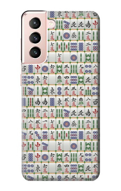 W1051 Mahjong Hard Case and Leather Flip Case For Samsung Galaxy S21 5G