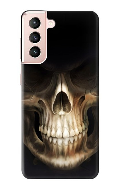 W1107 Skull Face Grim Reaper Hard Case and Leather Flip Case For Samsung Galaxy S21 5G