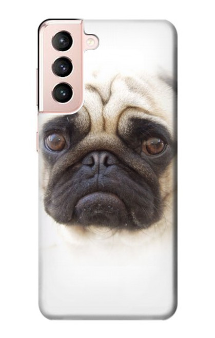 W1852 Pug Dog Hard Case and Leather Flip Case For Samsung Galaxy S21 5G