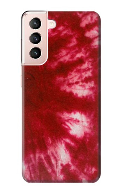 W2480 Tie Dye Red Hard Case and Leather Flip Case For Samsung Galaxy S21 5G