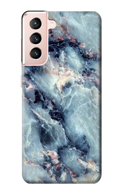W2689 Blue Marble Texture Graphic Printed Hard Case and Leather Flip Case For Samsung Galaxy S21 5G