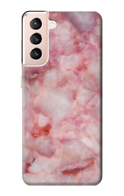 W2843 Pink Marble Texture Hard Case and Leather Flip Case For Samsung Galaxy S21 5G