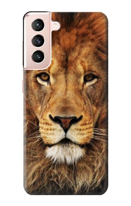 W2870 Lion King of Beasts Hard Case and Leather Flip Case For Samsung Galaxy S21 5G