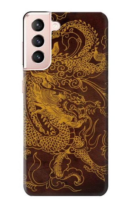 W2911 Chinese Dragon Hard Case and Leather Flip Case For Samsung Galaxy S21 5G